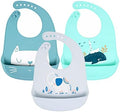 Baby Silicone Feeding Bibs by YINGJEE