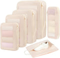 BAGAIL 4 Set/6 Set/8 Set Compression Packing Cubes Travel Accessories by BAGAIL