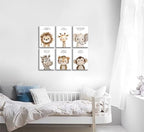 6Pcs Nursery Bible Verse Animal Canvas Wall Art Cute Woodland Animals Christian - Image 6