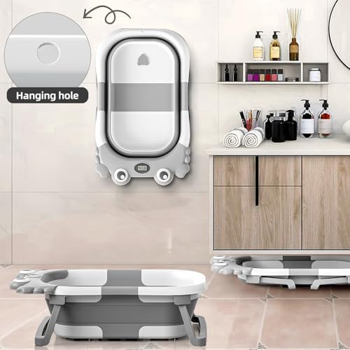 Collapsible Baby Bathtub for Newborns to Toddler - Image 3