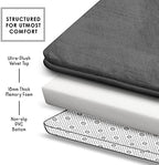 Clara Clark Bathroom Rugs, Velvet Memory Foam Bath Mat, Machine Washable Bath - Image 6