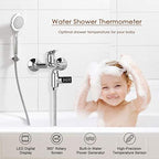 LED Display Water Shower Thermometer Self-Generating Electricity Temperature - Image 4