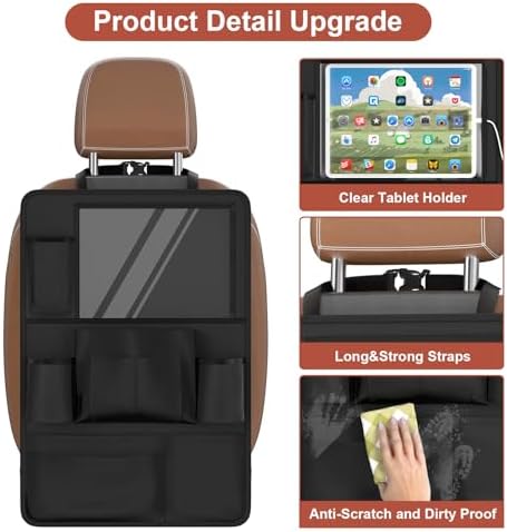Backseat Car Organizer with Tablet Charging Port - Image 4