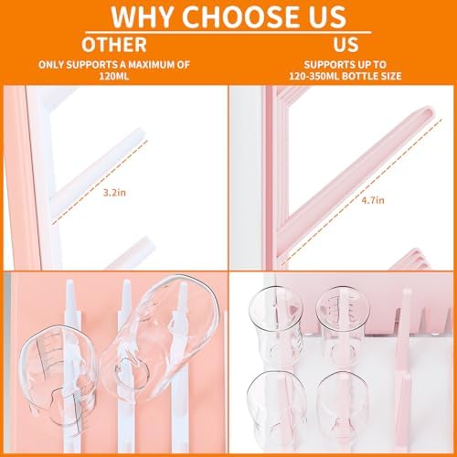 Yieach Larger Vertical Baby Bottle Drying Rack - Image 4
