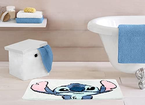 Jay Franco Disney Lilo & Stitch Floral Fun Tufted Polyester Bath Rug, Kids Bath - Image 2