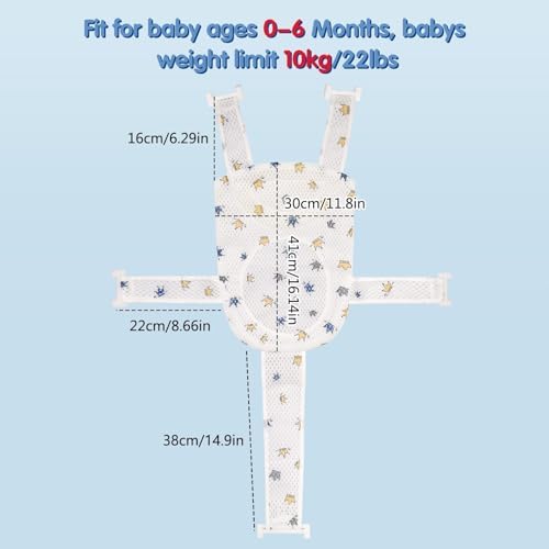 Colorlife Baby Bath Seat Support Net Infant Bathing Seat Support Mat, - Image 6