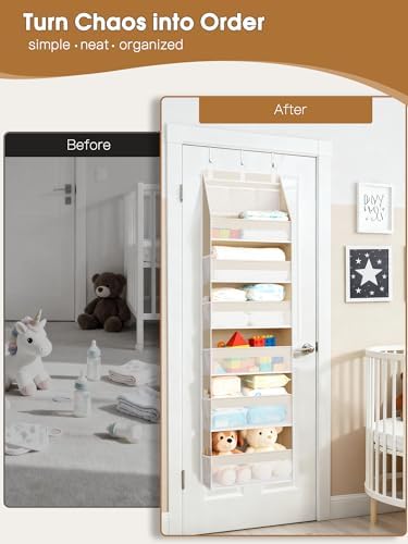 Criusia 2 Pack Over the Door Organizer, 6-Shelf Closet Hanging Storage - Image 7