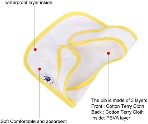 SPINFOX Waterproof Baby Bibs Unisex Infant Drool Feeding Teething - Image 3