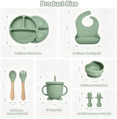 Silicone Baby Feeding Utensils Set - Image 2