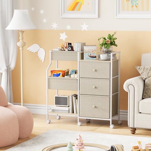 Modanais Baby Diaper Caddy Organizer Rolling Cart - Image 6