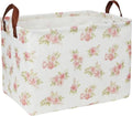NTAOHAMPER Rectangular Pink Flower Basket by NTAOHAMPER
