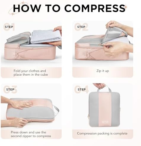 OlarHike 8 Set Compression Packing Cubes - Image 3