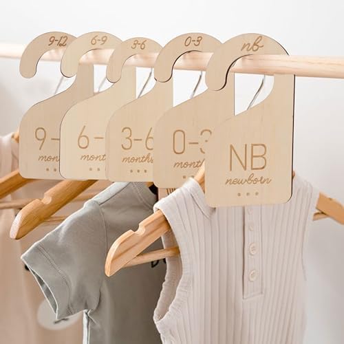 Baby Closet Dividers Wooden, Clothes Size Markers by Unknown