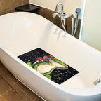 Shower Mat Non Slip 26.8 x 15.1 Inches, Mushrooms Frog Bathtub Mat Shower Stall - Image 5