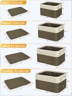 BALEINE 2 Pack Fabric Closet Storage Bins - Image 2