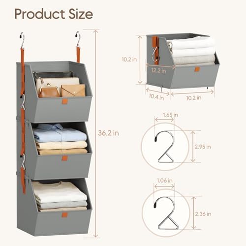 Homsorout Collapsible Hanging Closet Organizer - Image 6