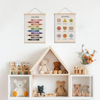 Cute Color Shape Poster Hanger Wall Decor, Toddler Learning Posters, - Image 3