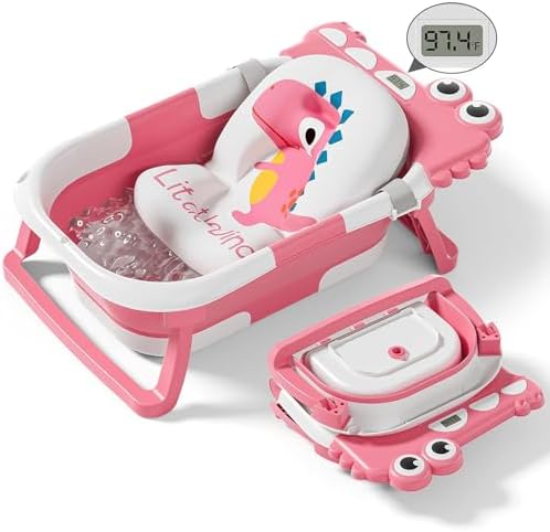 Collapsible Baby Bathtub for Newborn, Foldable Baby Bath Tub by Tavlshero