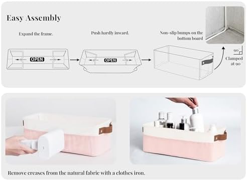 StorageWorks Narrow Fabric Storage Bins - Image 3