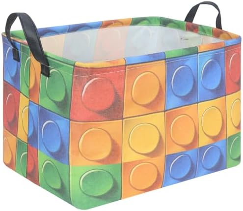 FXOLCSHE Building brick Basket, Building block book storage box, Laundry hamper by FXOCSHE