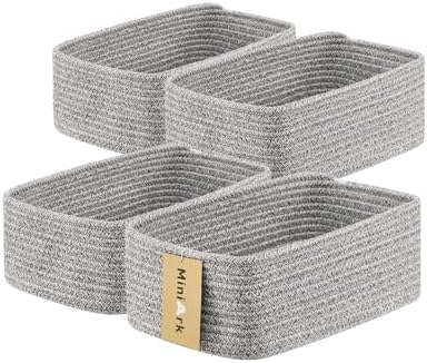 MiniArk Small Storage Baskets for Organizing | Closet Organizer Bins | Shelf by MiniArkStorageBasketsHome