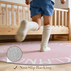 Topotdor Oval ABC Area Rug, 47x70 Inch Soft Floor Carpet - Image 6