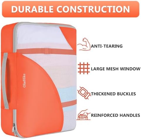 OlarHike Packing Cubes for Travel, Gifts for Women Mom, Anti-Tearing Suitcase - Image 4