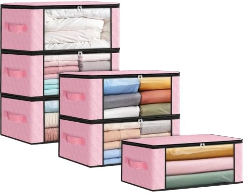 Fab totes 35L Closet Organizers, Foldable Under Bed Storage Containers by Fabtotes