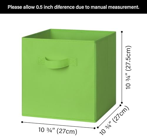GRANNY SAYS 11 Inch Cube Storage Bins, Cube Storage Organizer - Image 6