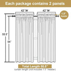 Lecloud Leia Blush Pink Sheer Curtains - Image 3