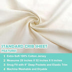 American Baby Company Cotton Fitted Crib Sheet 52x28" - Image 6