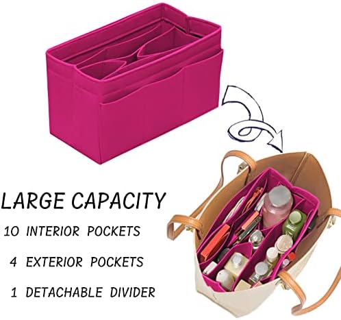 DailyPlus Purse Organizer Insert Felt Bag Organizer Handbag Organizer Insert - Image 5