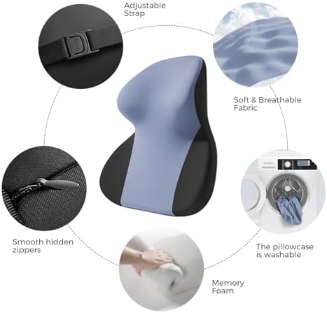 BEBAS Car Headrest Pillow, Ergonomic Neck Pillow - Image 3