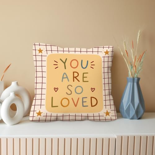 kdqua Boho Nursery Pillow Cover 18x18 Double-Sided, Kids Bedroom Decorations - Image 4