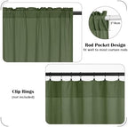 FRAMICS Farmhouse Cotton Linen Curtains - Image 5