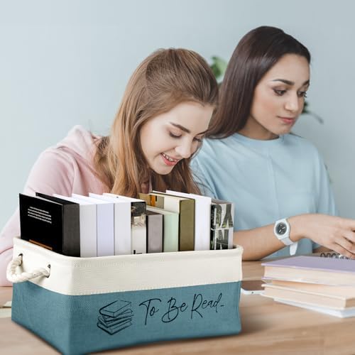 Marsui 1 Pcs TBR Basket Book Storage Bin Bookish Gifts - Image 4