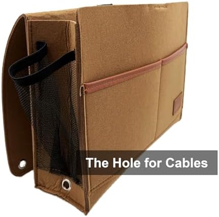 Bedside Caddy, Felt Bedside Storage Organizer, Hanging Storage - Image 2