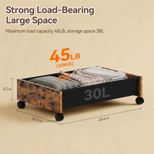 Wooden Under Bed Storage Drawer - Image 6