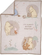 Lambs & Ivy Disney Baby Pooh Bear & Pals Cotton 3Pc Crib Bedding Set - Image 5