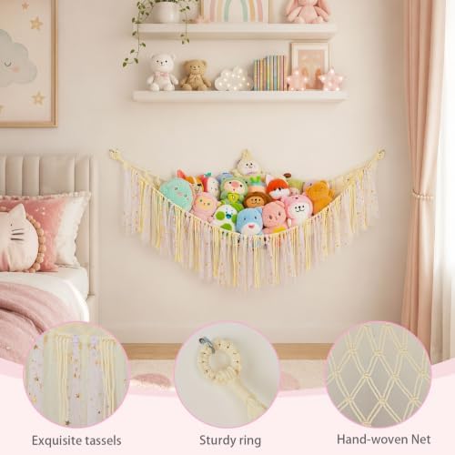 FIOBEE Stuffed Animals Net LED Light Toy Hammock - Image 6