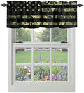 Vandarllin Rustic Green Camo Military Pattern American Flag Kitchen Curtains by VandarllinHomeKitchenDecor