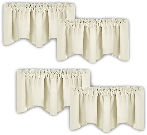 NICETOWN 4 Panels Blackout Curtain Valances by NICETOWN