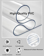 【16 Anti-Slip Stickers Included】 2'×5' Clear Plastic Floor Runner, Waterproof - Image 3