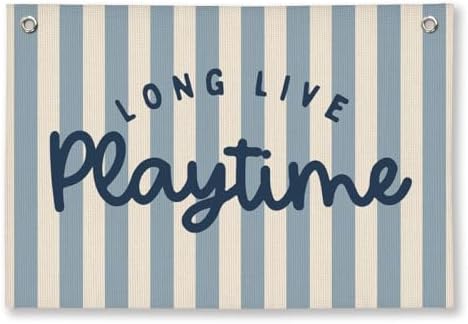 Playroom Wall Decor Long Live Playtime Banner by Unknown