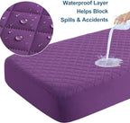 BEDSUM 2-Pack Waterproof Mini Crib Mattress Protector - Image 3