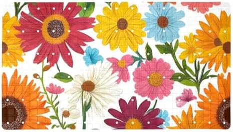 Non Slip Shower Mat Bathtub Mat 15.1x26.8 Inch, Quick Dry Bath Mat by Anna+Cowper