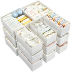 Vtopmart 18 Pack Baby Clothes Organizer, Fabric Drawer Drawer Bins by Vtopmart