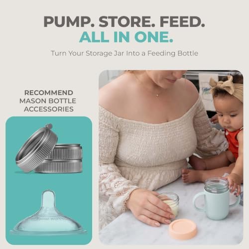 Mason Bottle Glass Breastmilk Storage Jars - Image 7