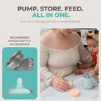 Mason Bottle Glass Breastmilk Storage Jars - Image 7
