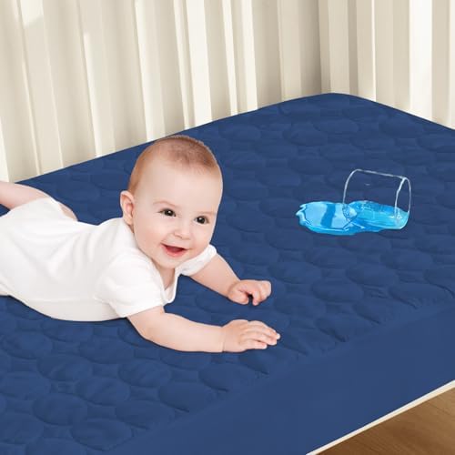 Biloban Crib Mattress Protector Waterproof Sheets Fitted 52” x 28” by Bilobanbabybedding
